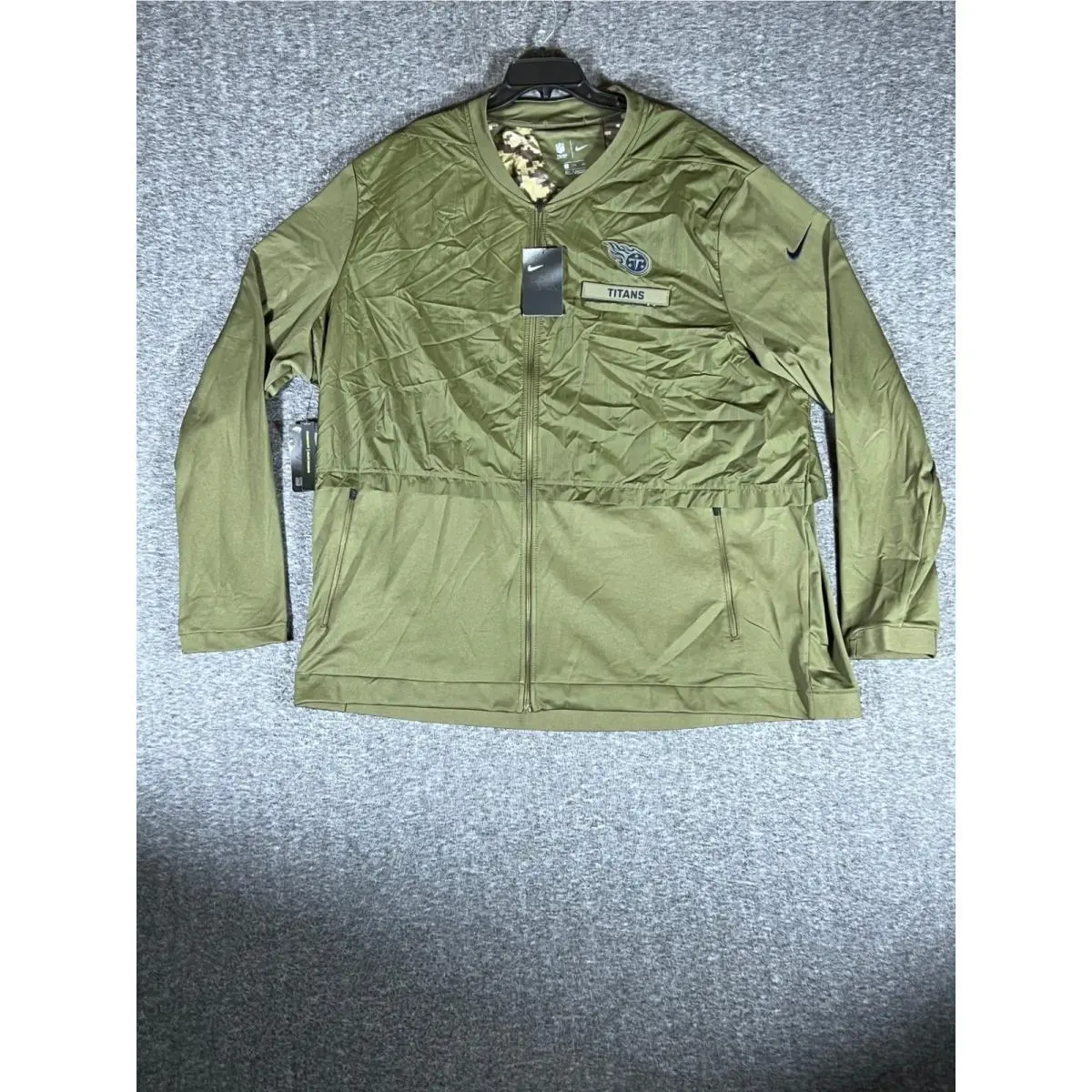 Nike Nfl Tennessee Titans Salute To Service Jacket 4XL Olive Green Mens