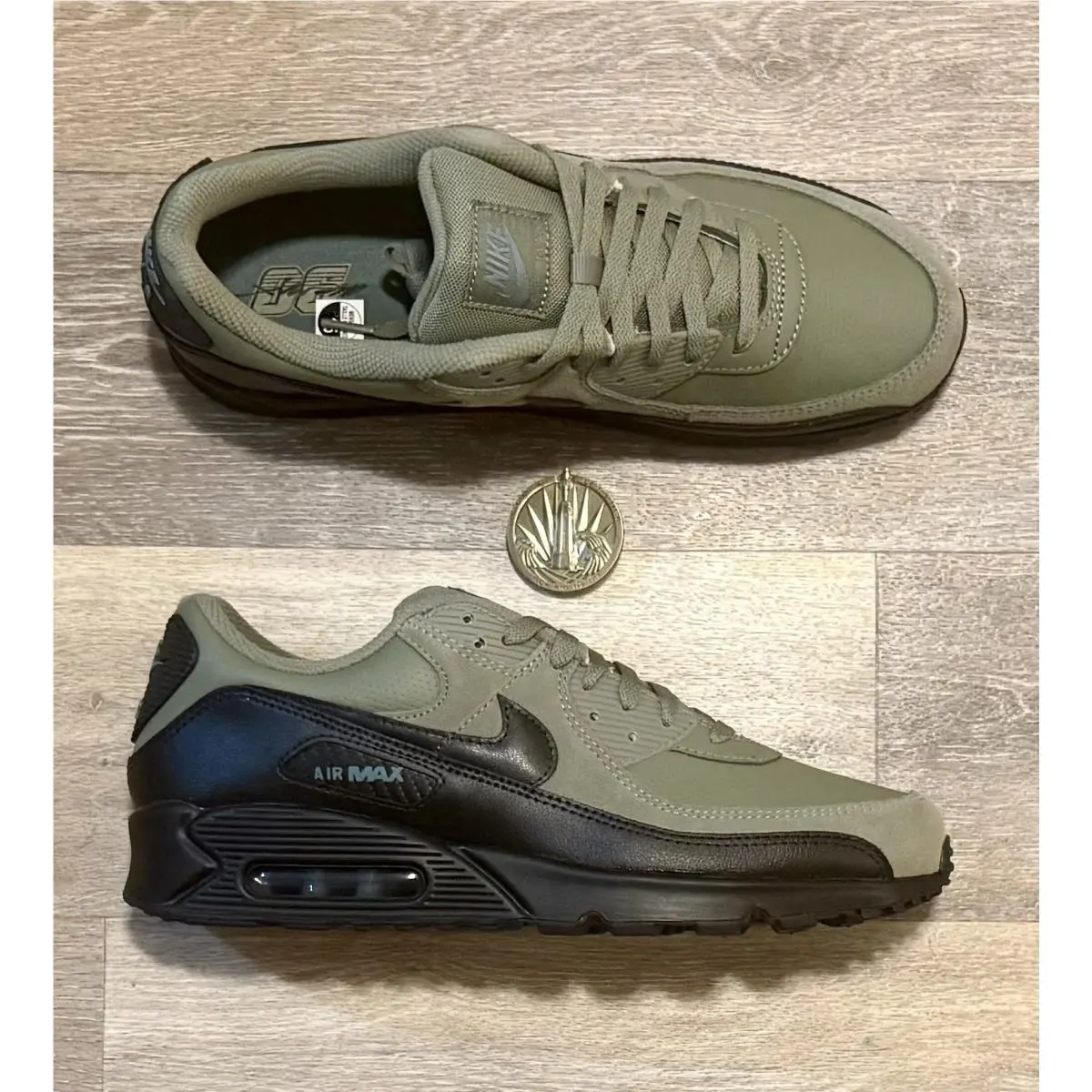 Nike shoes - Nike Air Max 90 - Air Max - IF0670-800 - Siilver Safe / Mineral Slate / Black (UPC: 198958751782) 0