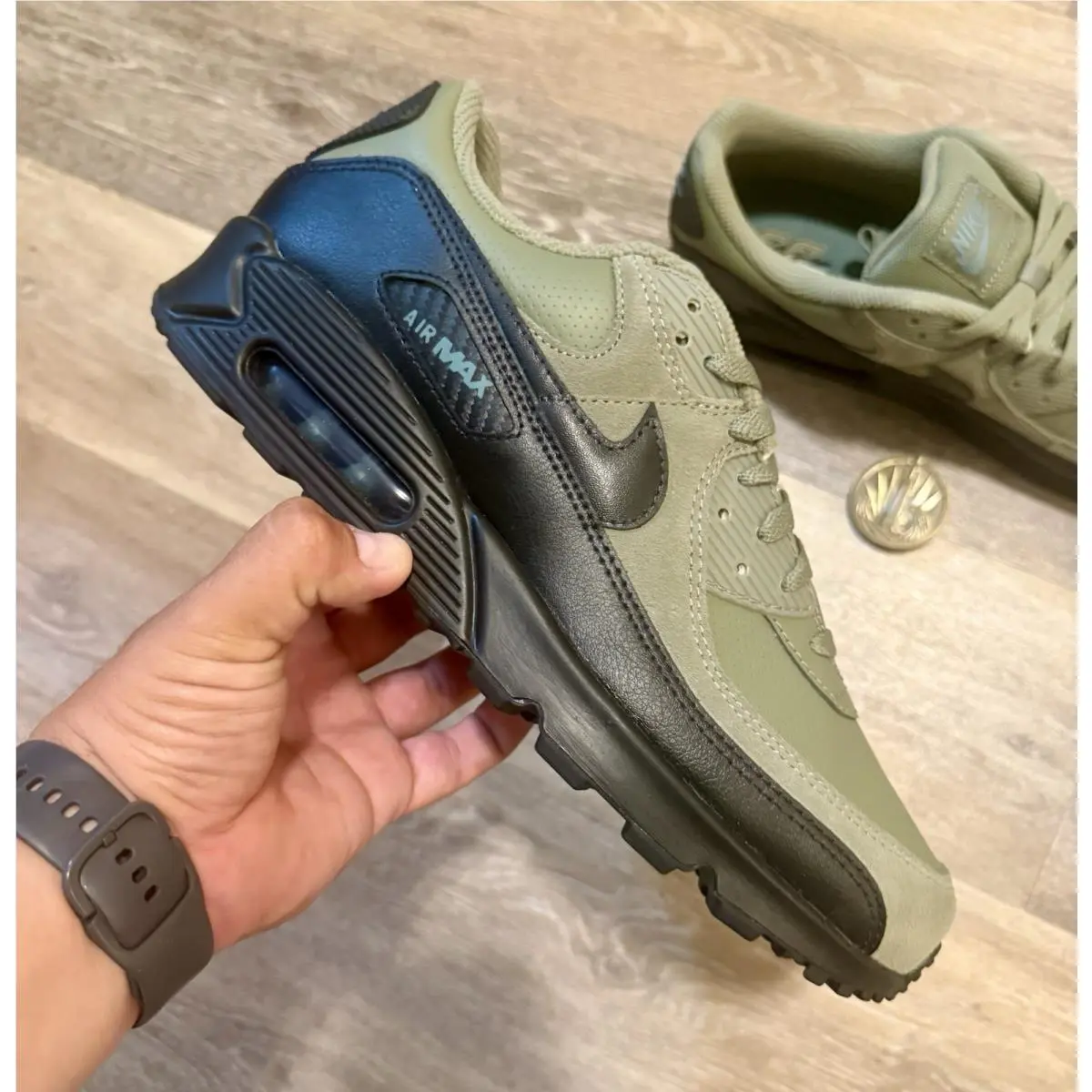 Nike shoes - Nike Air Max 90 - Air Max - IF0670-800 - Siilver Safe / Mineral Slate / Black (UPC: 198958751782) 9