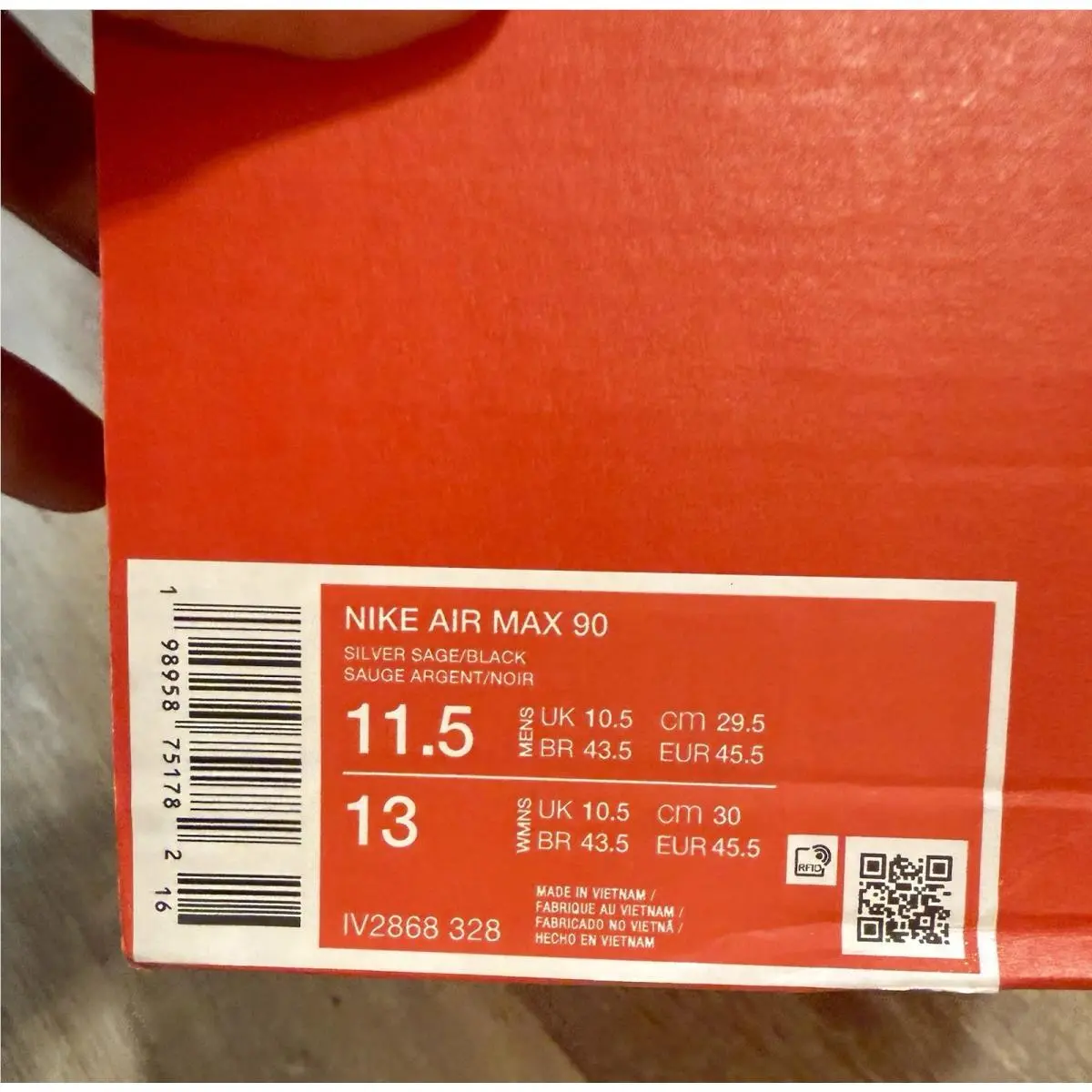 Nike shoes - Nike Air Max 90 - Air Max - IF0670-800 - Siilver Safe / Mineral Slate / Black (UPC: 198958751782) 12