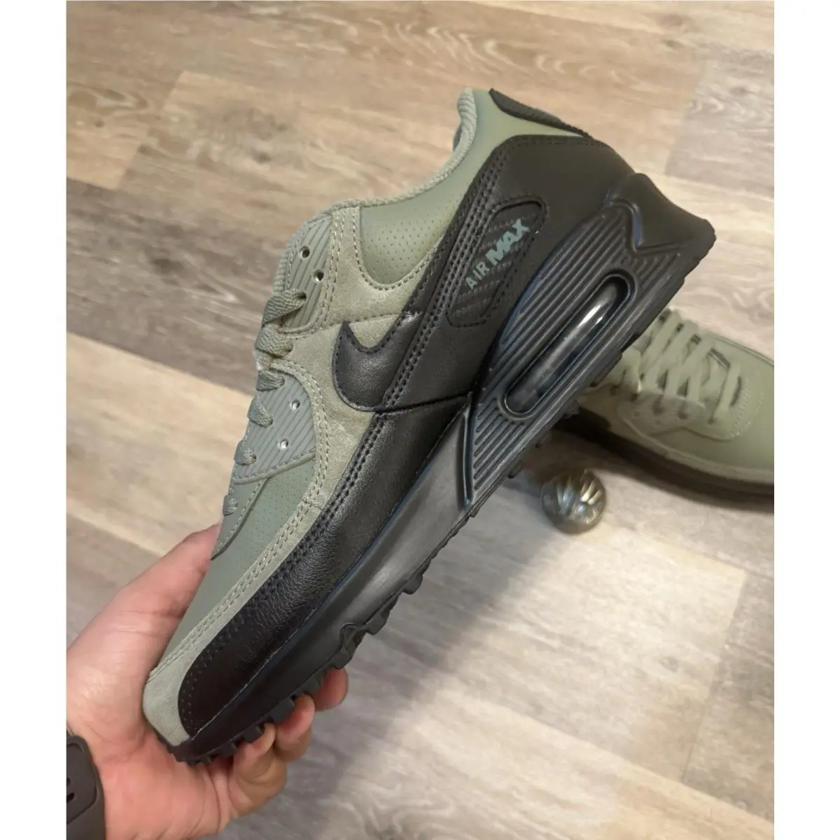Nike shoes - Nike Air Max 90 - Air Max - IF0670-800 - Siilver Safe / Mineral Slate / Black (UPC: 198958751782) 4