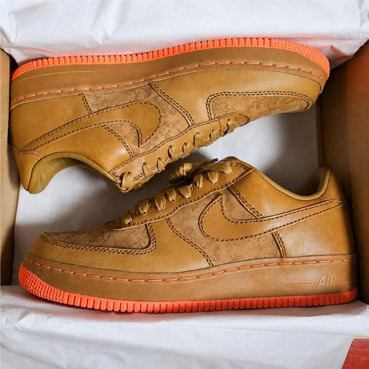 Nike shoes - Nike Air Force 1 - Air Force - 312486-271 - Brown, way: Maple/Golden-Hops/Wild-Mango 7