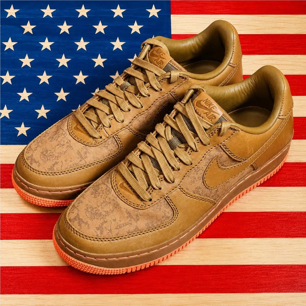 Nike shoes - Nike Air Force 1 - Air Force - 312486-271 - Brown, way: Maple/Golden-Hops/Wild-Mango 1