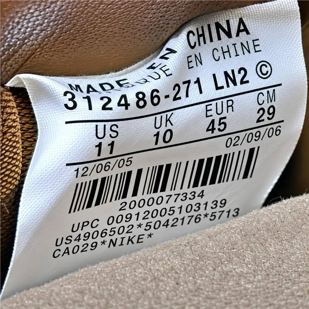 Nike shoes - Nike Air Force 1 - Air Force - 312486-271 - Brown, way: Maple/Golden-Hops/Wild-Mango 5