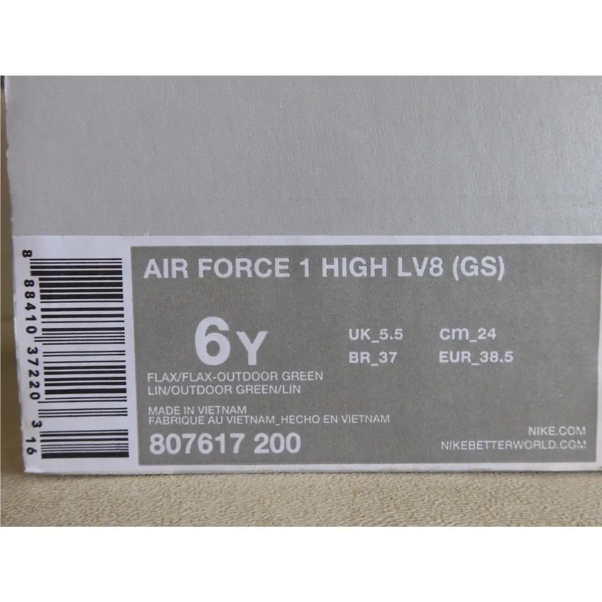 Nike shoes - Nike Air Force 1 High - 807617-200 - Brown (UPC: 888410372203) 5