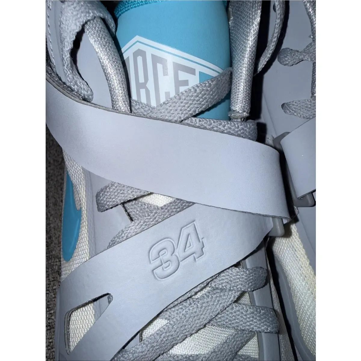 Nike shoes - Nike Air Force Max Cb - 616761-002 - Wolf Grey/Gamma Blue-White (UPC: 0659658453883) 2