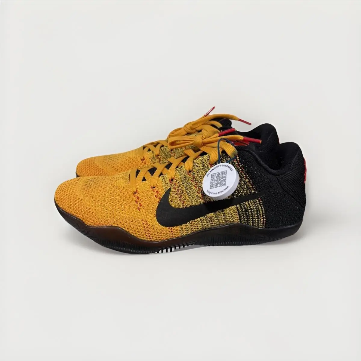 Nike 2016 Kobe XI Elite Low Bruce Lee Yellow Black 9.5 Eur 43 822675-706