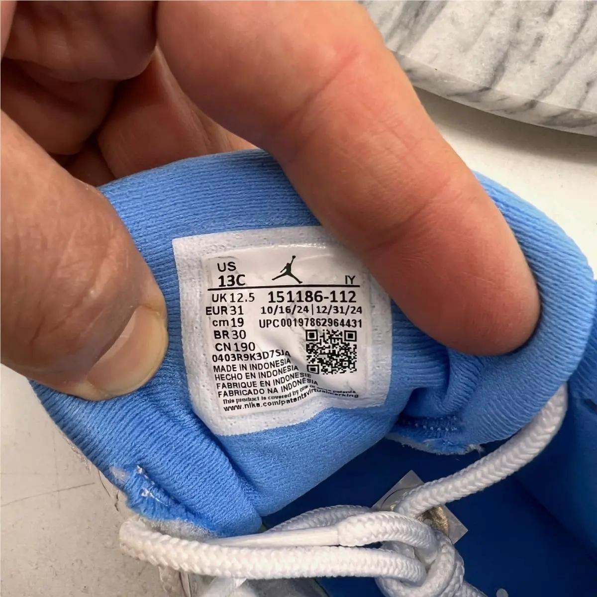 Nike shoes - Nike Jordan 12 - White Blue 8