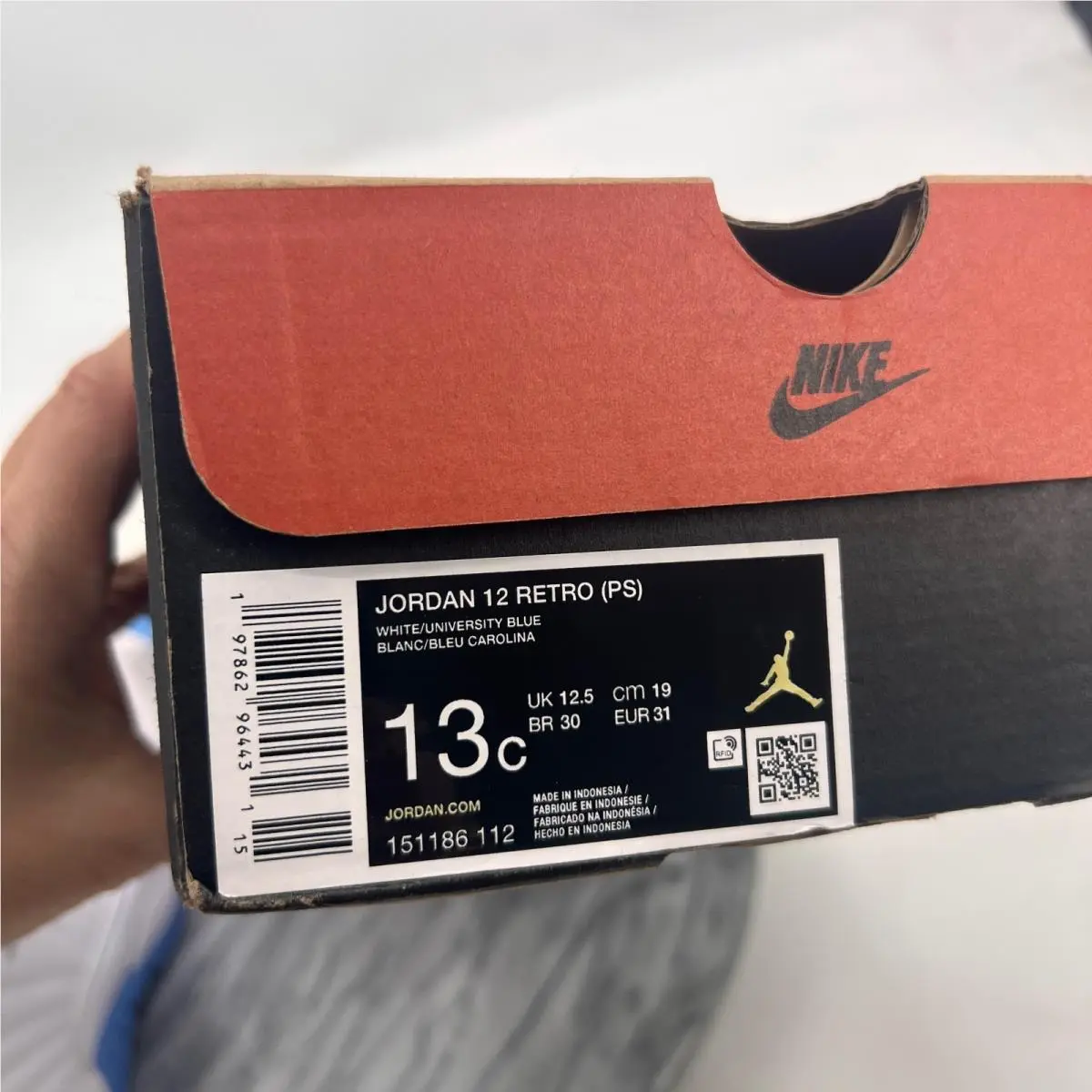 Nike shoes - Nike Jordan 12 - White Blue 9