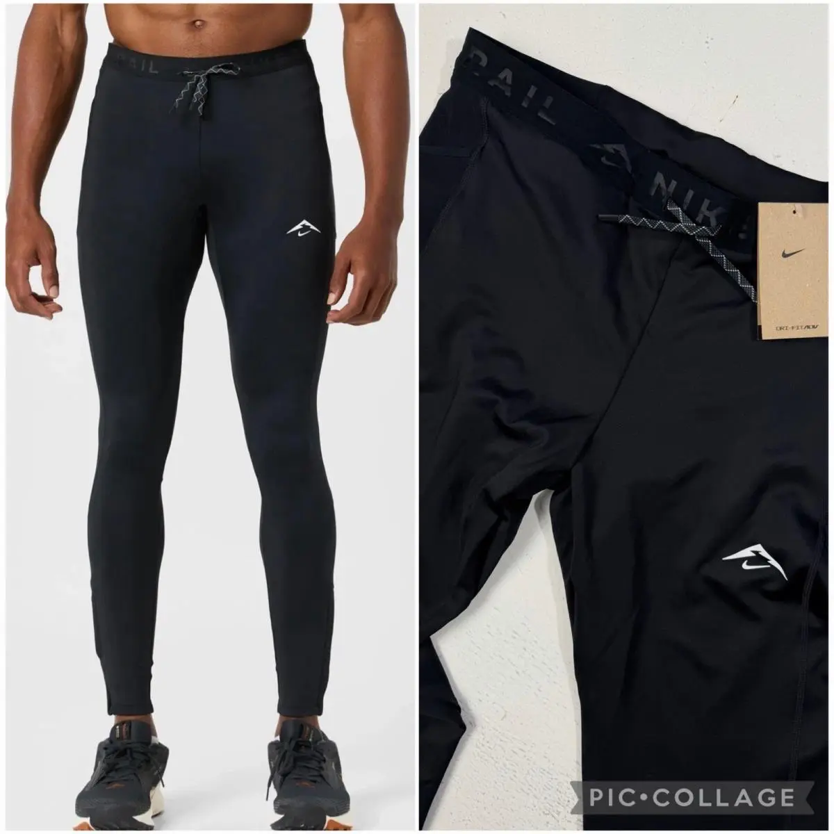 Dri-fit Adv Lunar Ray Mens XL Trail Running Tights Black Pants HV2662-010 by Nike