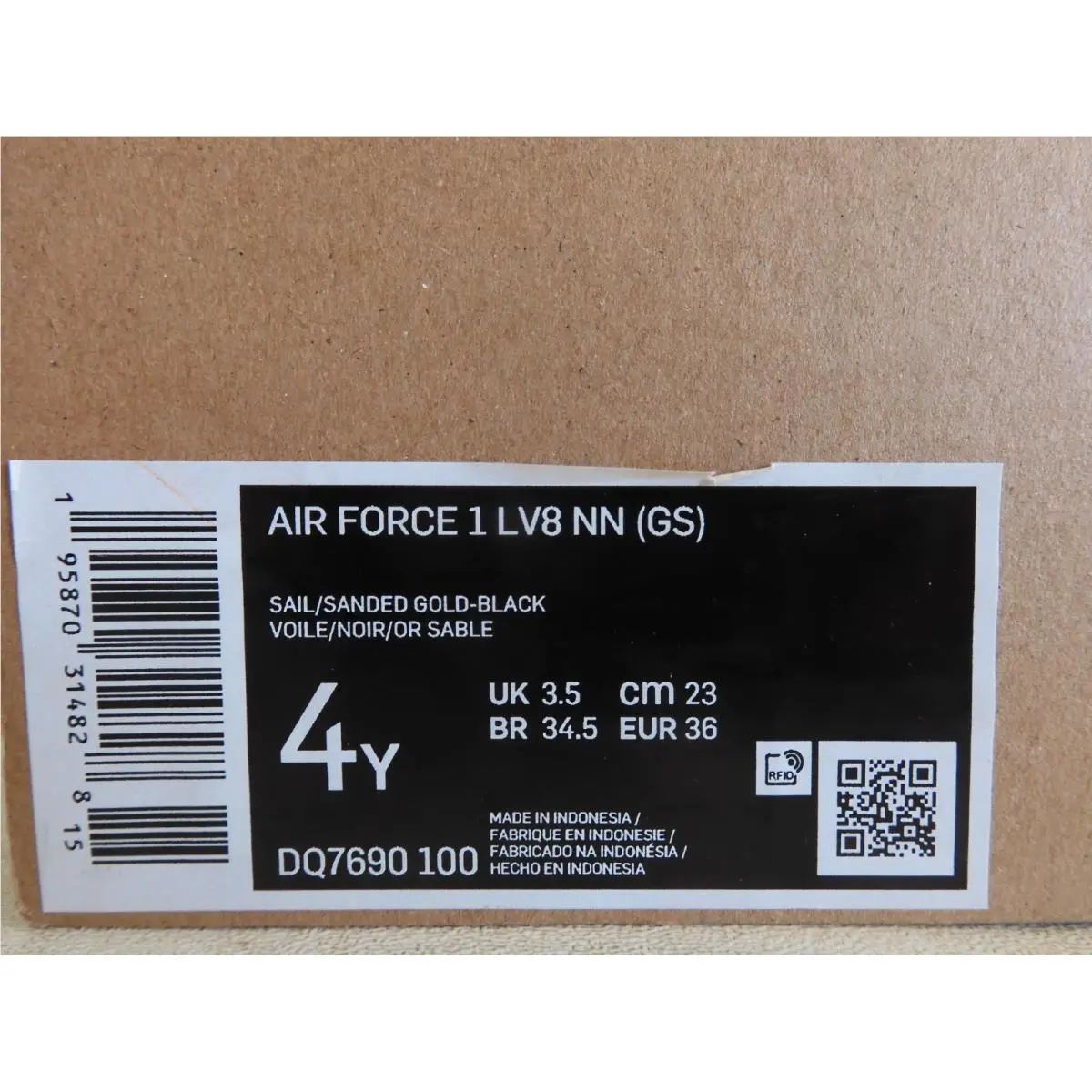 Nike shoes - Nike Air Force 1 LV8 - DQ7690 100 - Brown (UPC: 195870314828) 6