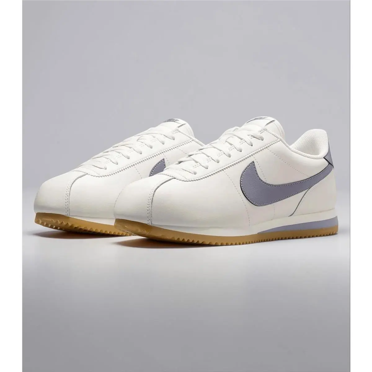 sz 7 Cortez Sail Cement Grey Gum Yellow Men`s Sneakers DM4044-111 by Nike