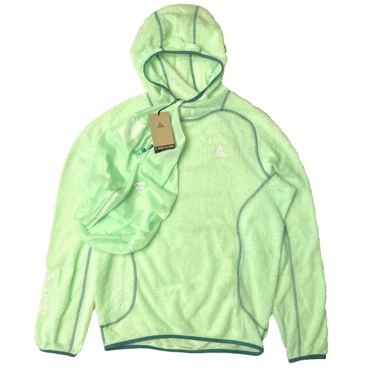 Acg Wolf Lichen Mid-layer Hoodie DV9426-376 Vapor Green Men’s Large L by Nike