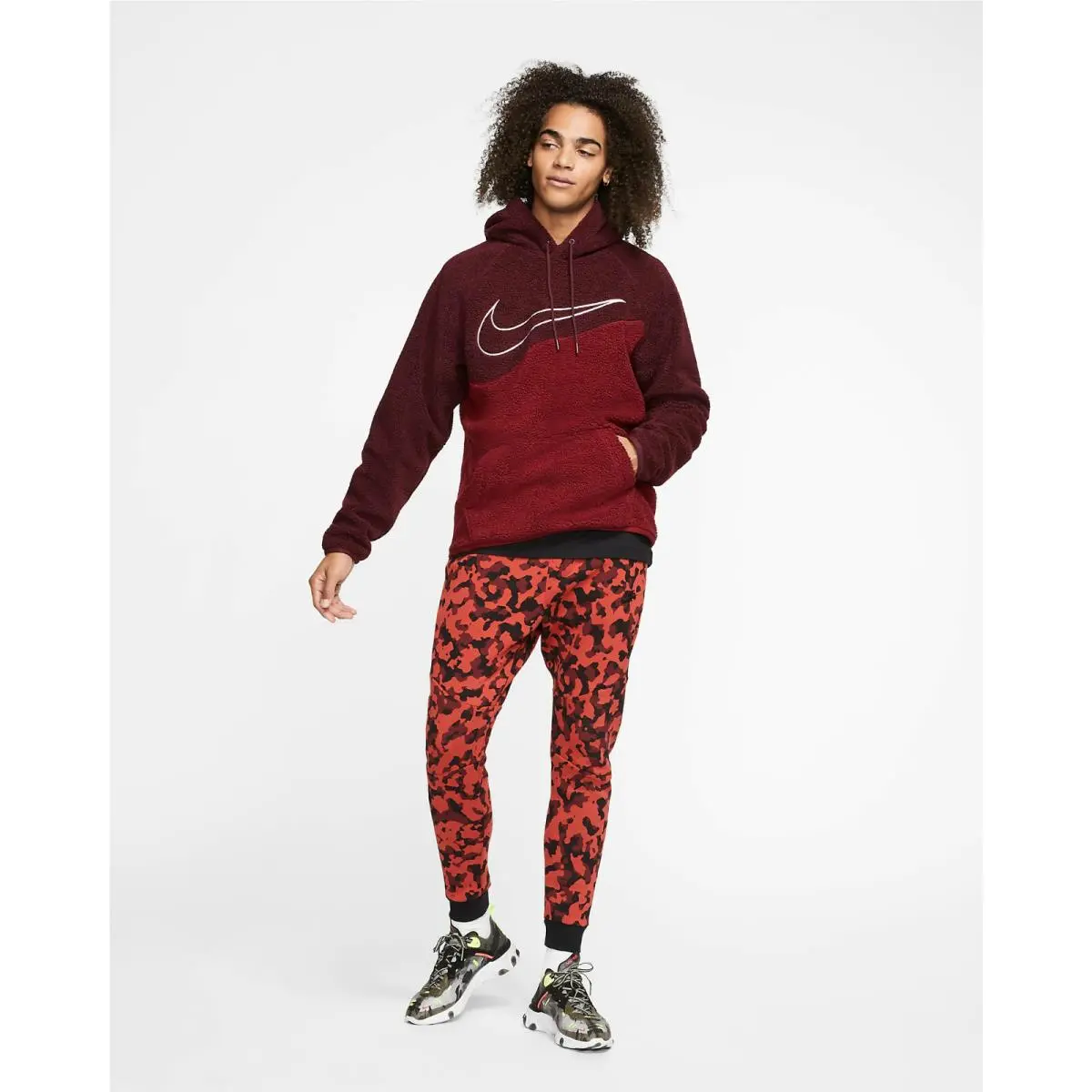 Nike clothing - NIGHT MAROON, TEAM RED, WHITE (UPC: 193150874802) 4