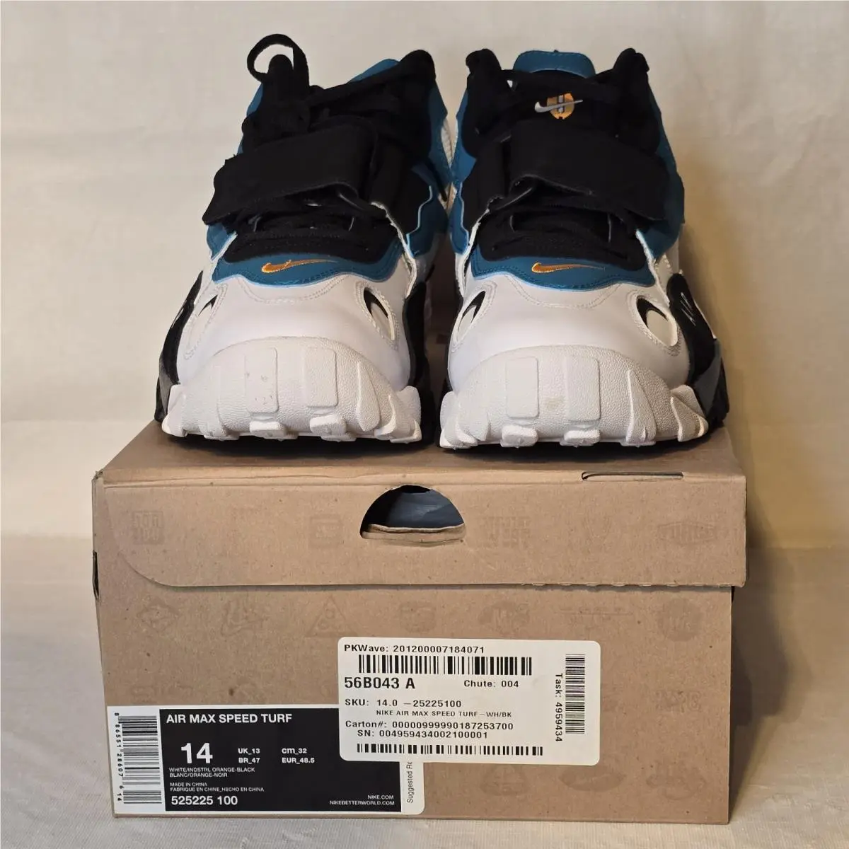 Nike Air Max Speed Turf Miami Dolphins - Sz 14 Mens - Dan Marino