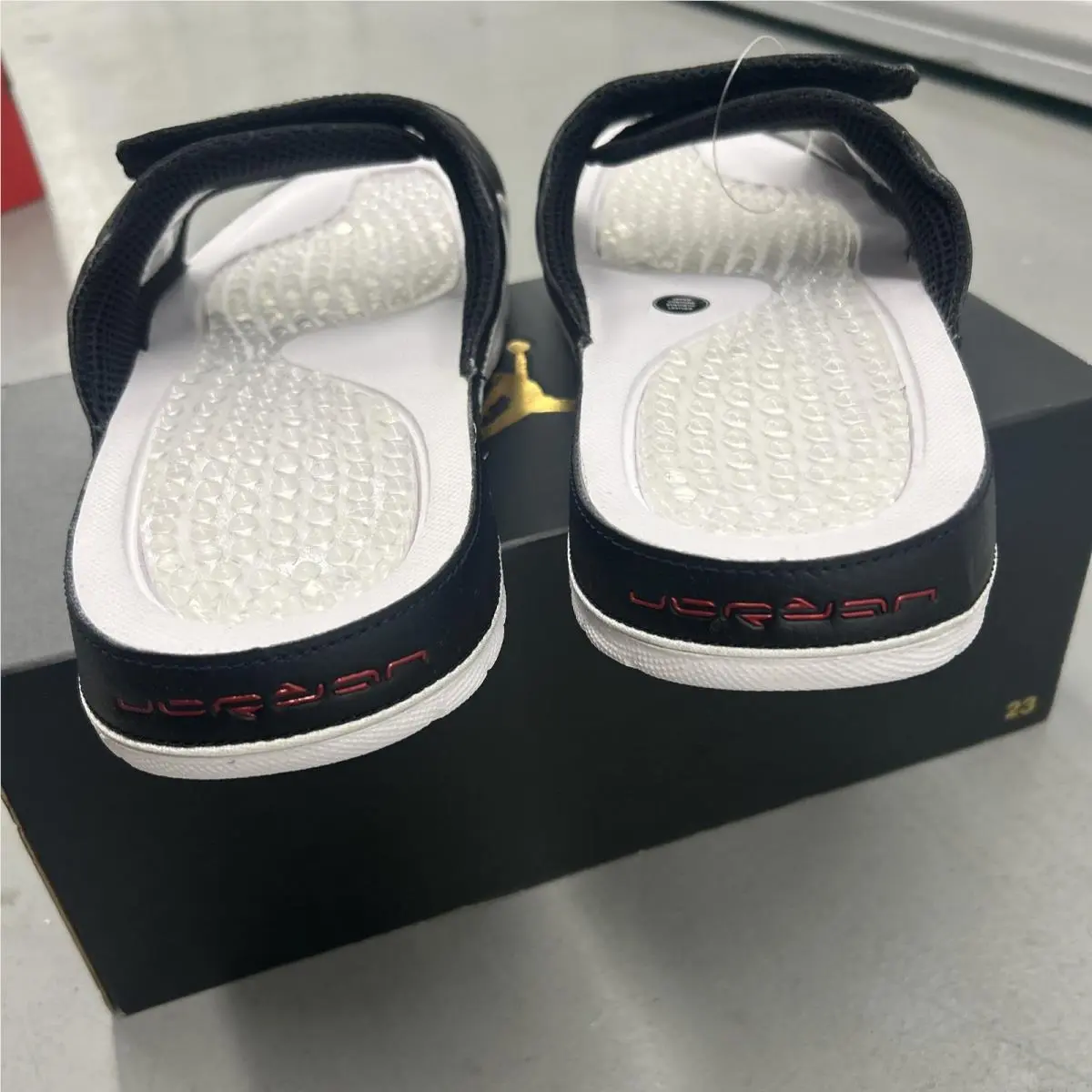 Nike shoes - Jordan Hydro Slide - Hydro Slide - 351006 066 - Multicolor, Manufacturer: Black/Varsity Red/White/Varsity Red 2