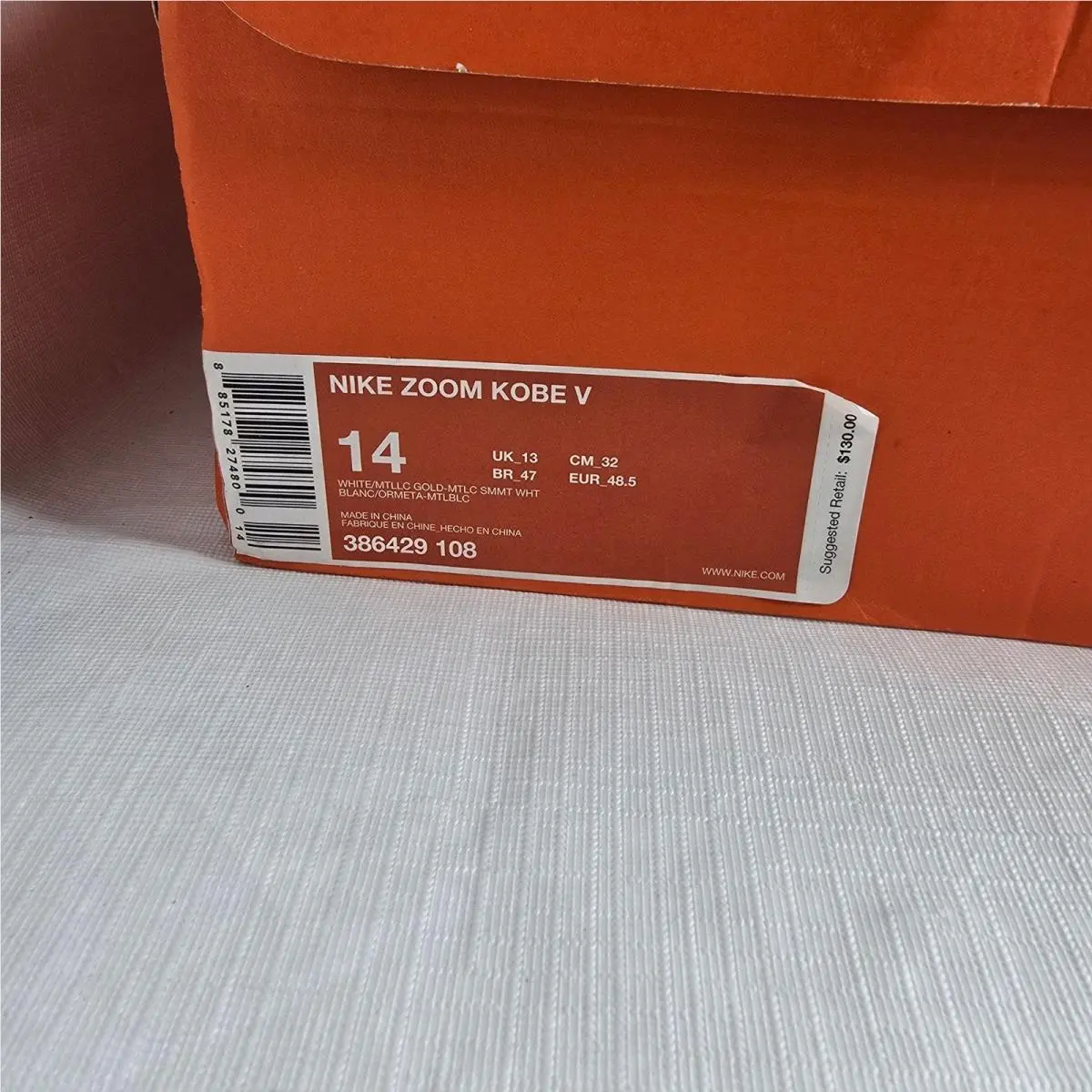 Nike shoes - Kobe V - Kobe - 386429 108 - White 15