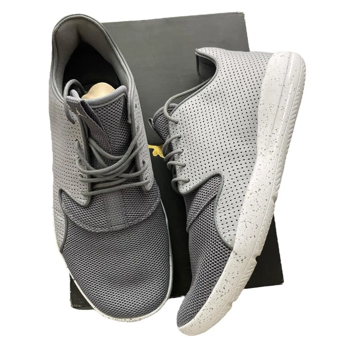 Nike Jordan Mens 8 Eclipse Sneakers Cool Grey Wolf White 724010-023