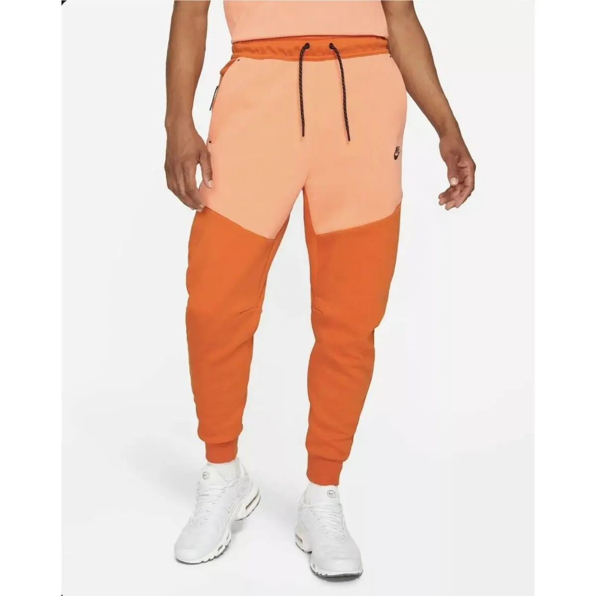 Nsw Sportswear Tech Fleece Joggers Mens Size L Campfire Orange CU4495-893 by Nike