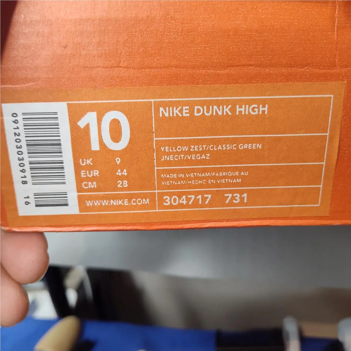 Nike shoes - Nike Dunk High - Dunk High - 304717-731 - Green 6