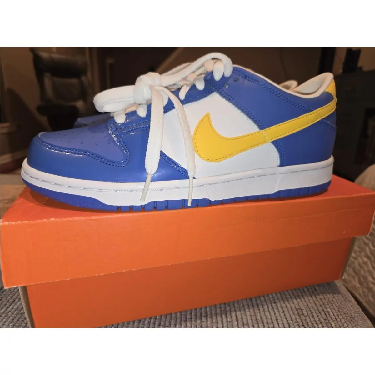Nike Dunk Low Sweden 2006 Varsity Royal Maize DS OG 6Y 7.5W Rare Pre-sb