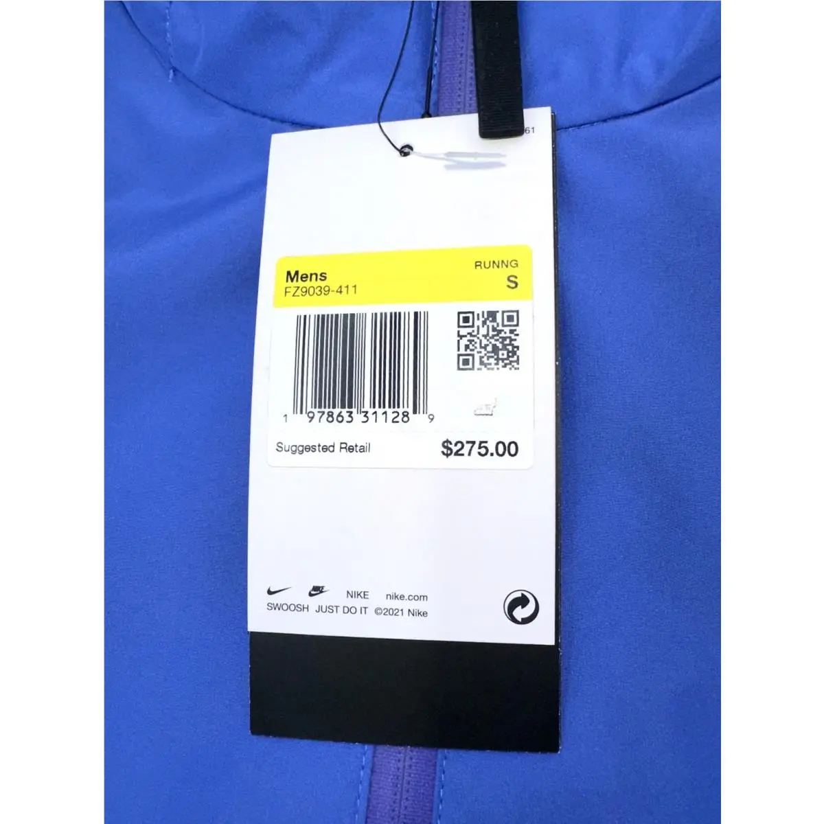 Nike clothing - StormFIT Aeroswift Jacket - StormFIT Aeroswift Jacket - Comet Blue/Black (UPC: 197863311289) 11
