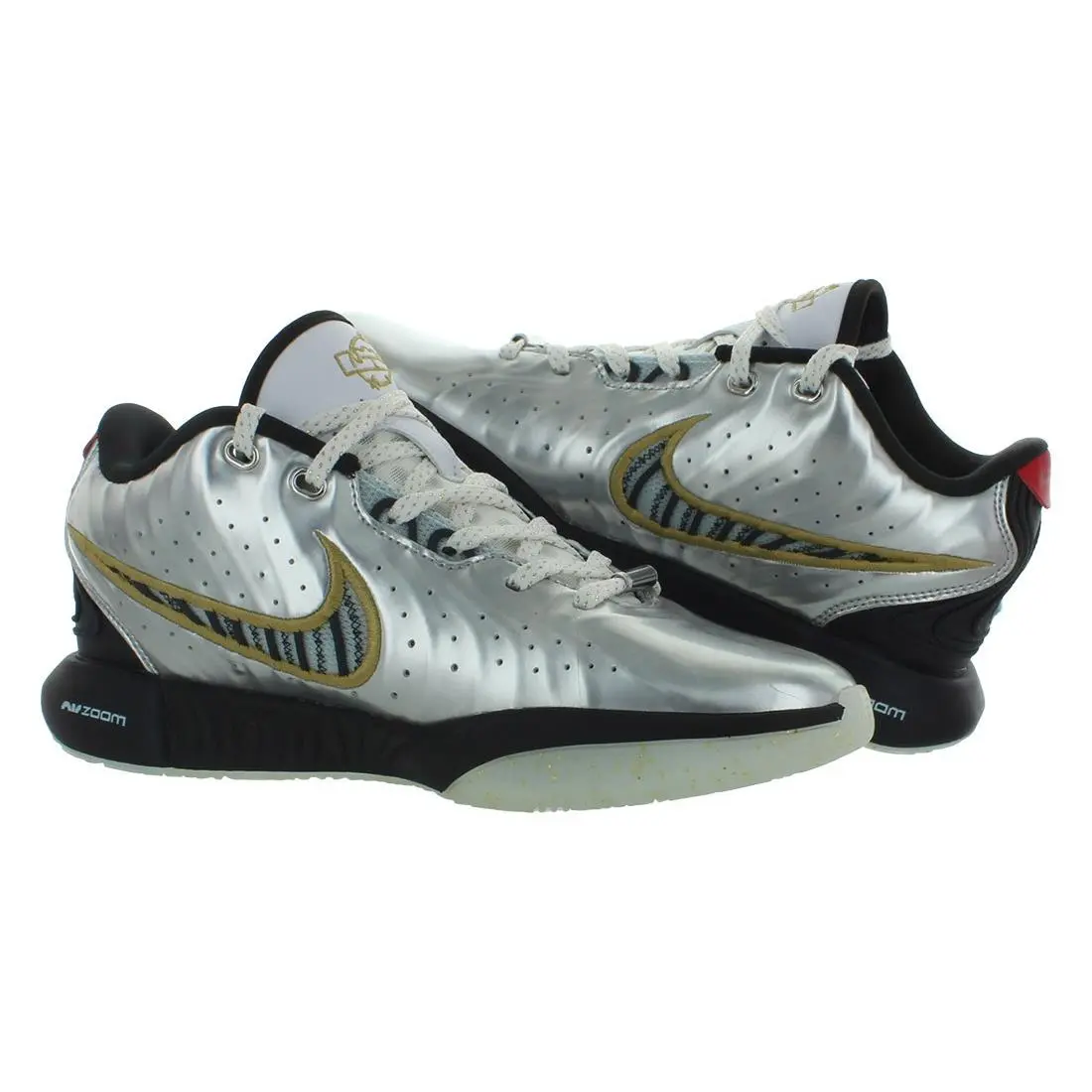 Nike shoes - FJ1530001 - FJ1530001 - Metallic Silver/Metallic Gold, Main: Silver (UPC: 196977109195) 2