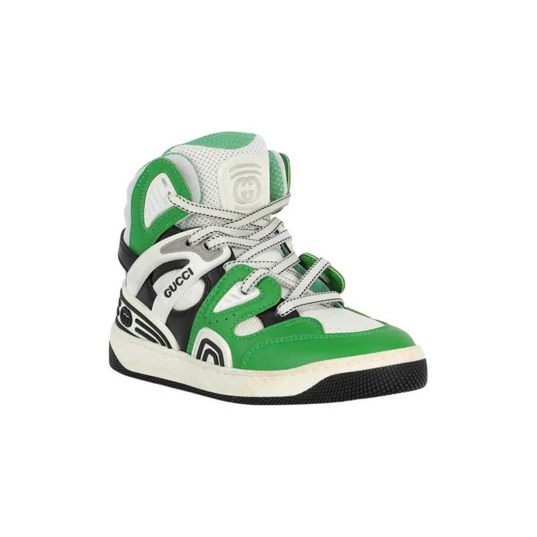 Gucci Basket Leather High-top Sneaker