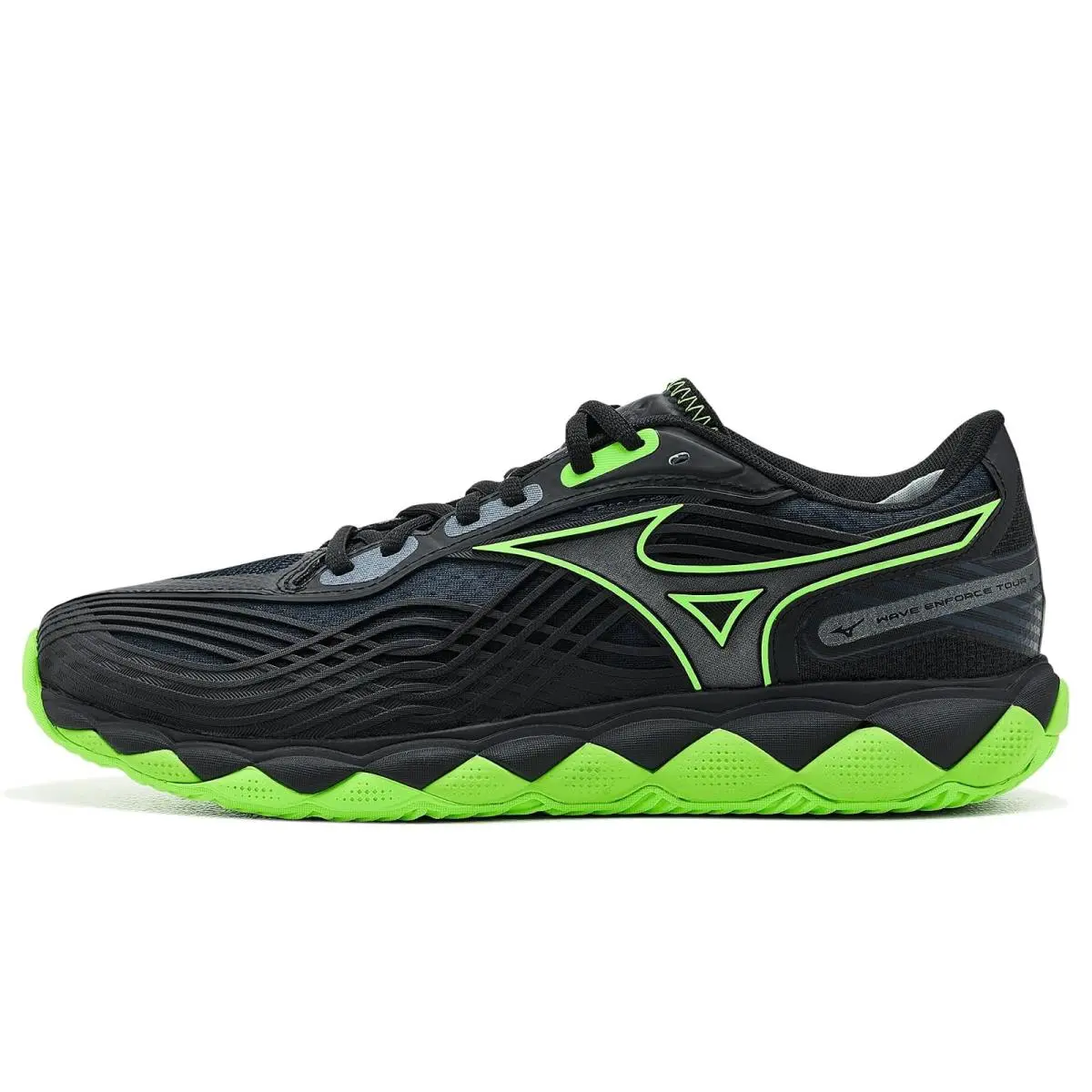 Mizuno shoes - Black/Glowing Apple 2