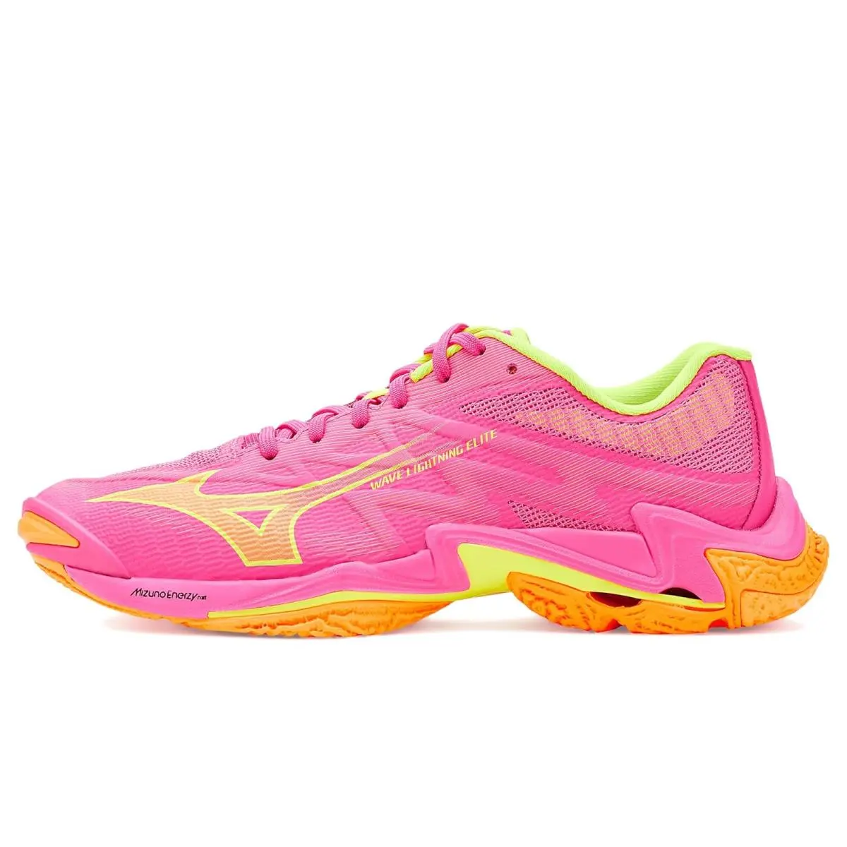 Mizuno shoes - Pink Tetra/Fortune Yellow 2