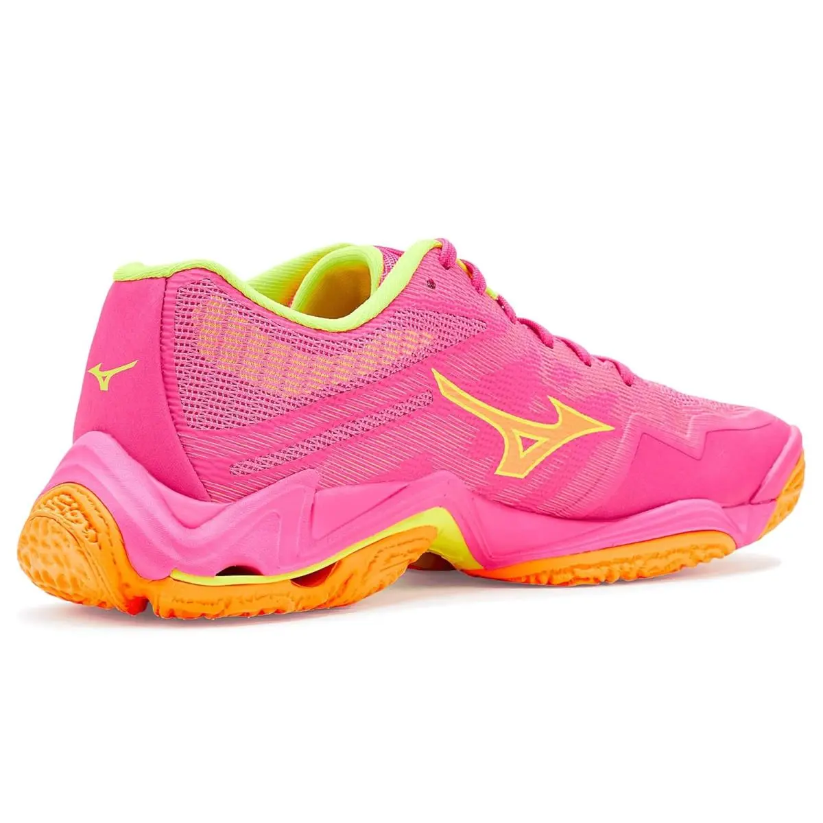 Mizuno shoes - Pink Tetra/Fortune Yellow 8