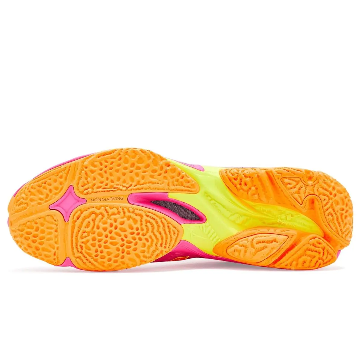 Mizuno shoes - Pink Tetra/Fortune Yellow 10