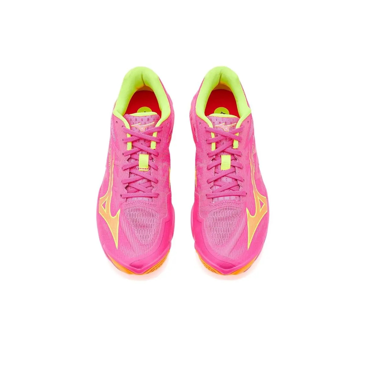 Mizuno shoes - Pink Tetra/Fortune Yellow 7