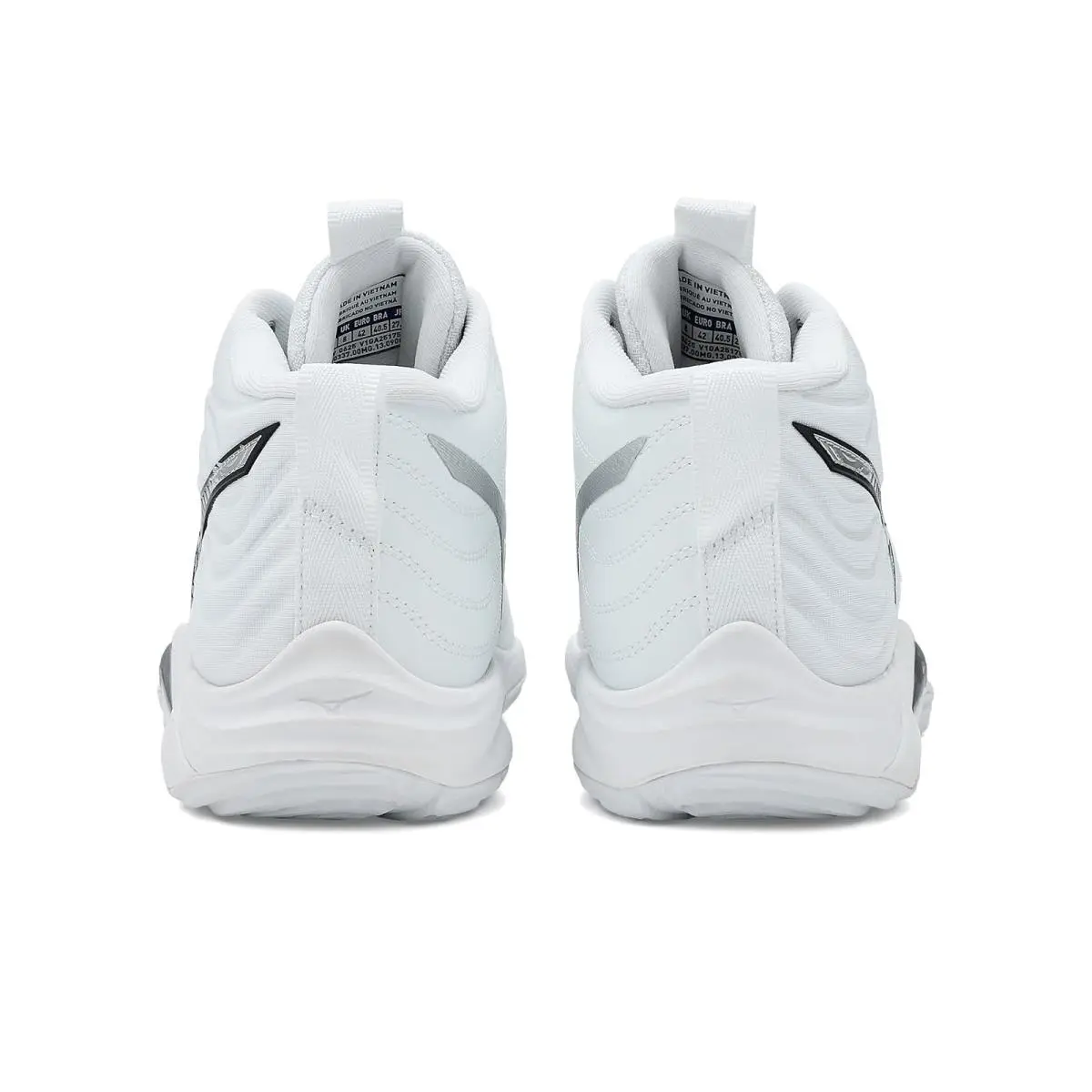Mizuno shoes - White/Metallic Grey 12