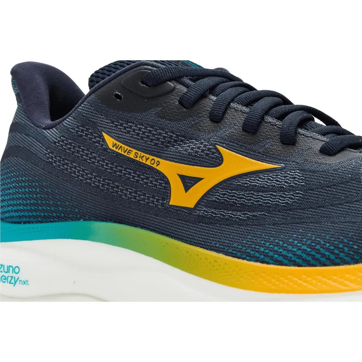 Mizuno shoes - Baritone Blue/Citrus 11