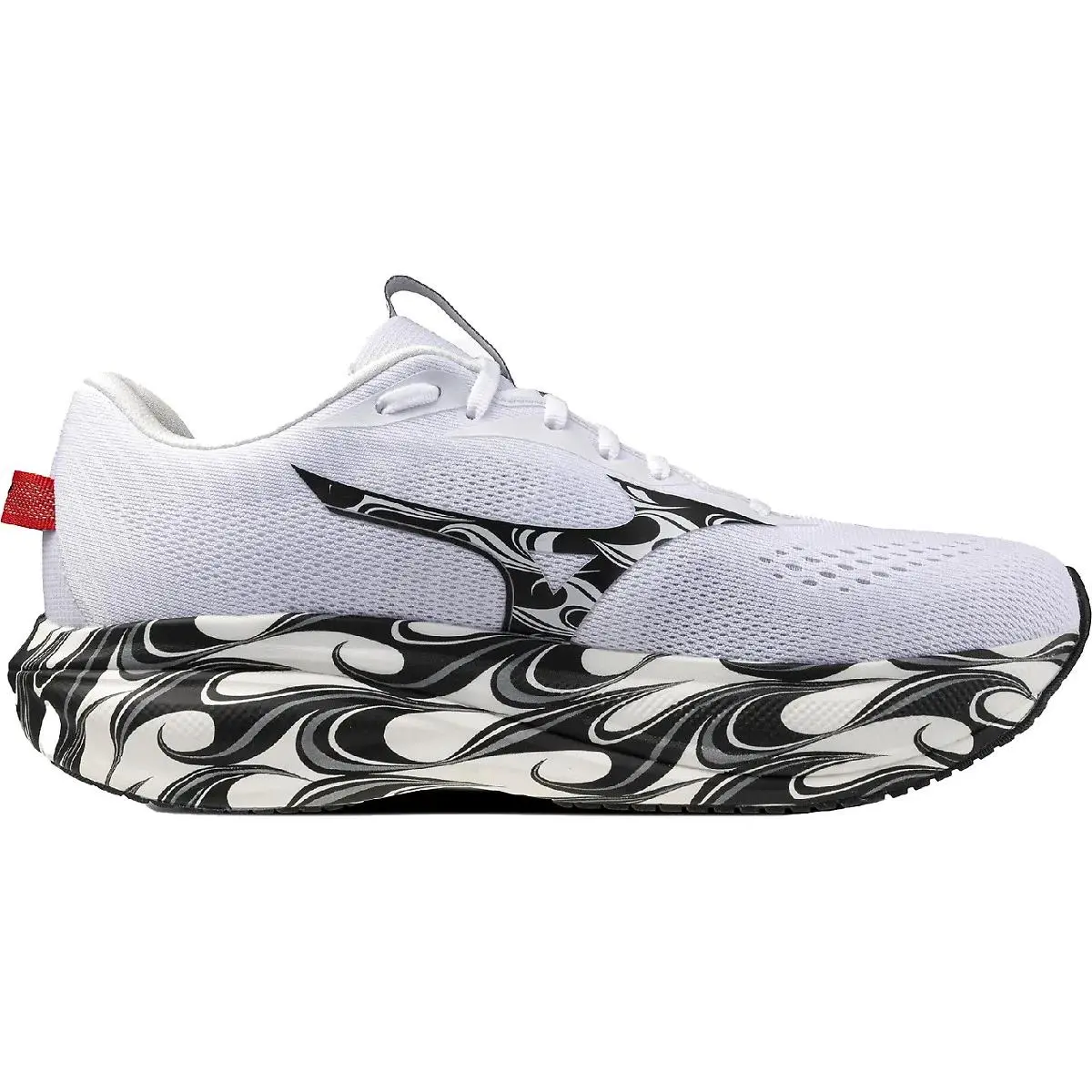 Mizuno Unisex Wave Rider 30 Anniversary Edition Running Shoes White / Black