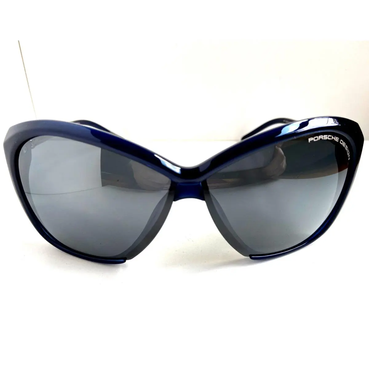 Design P 8603 D Cat.3 Blue Oversized Cat Eye Women`s Sunglasses Italy by Porsche