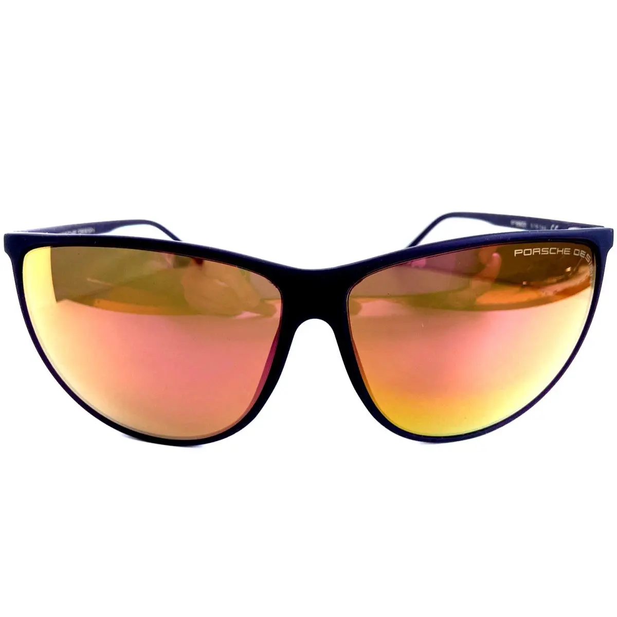 Design P 8601 B Black Oversized Mirrored Women`s Sunglasses Italy by Porsche