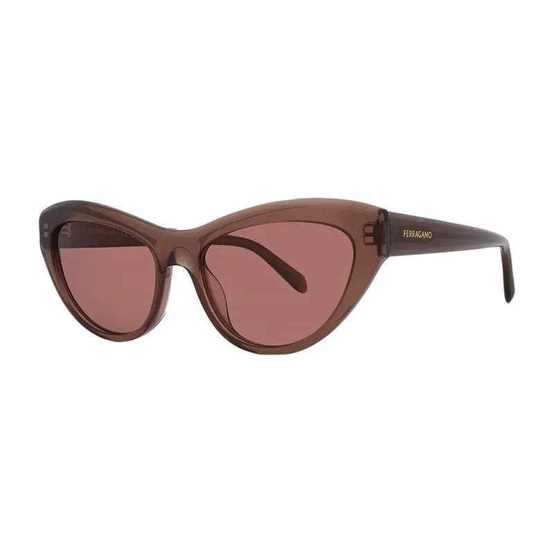 Salvatore Ferragamo SF1103S 232 Transparent Brown/brown 55-17-140 Sunglasses