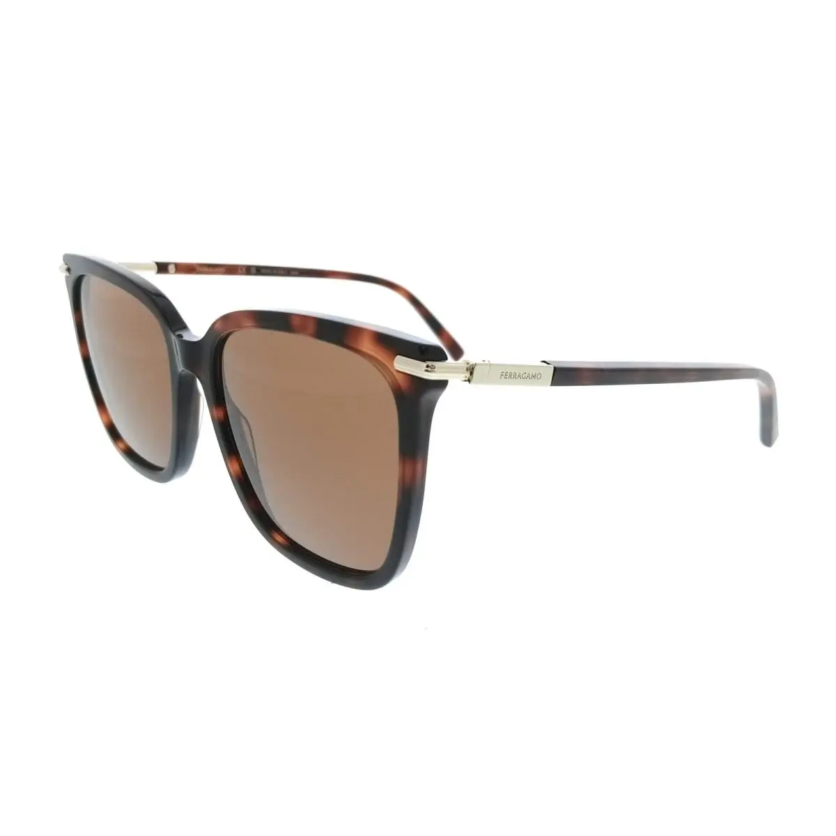 Salvatore Ferragamo SF2037S 640 Cat Eye Red Tortoise Women`s Sunglasses