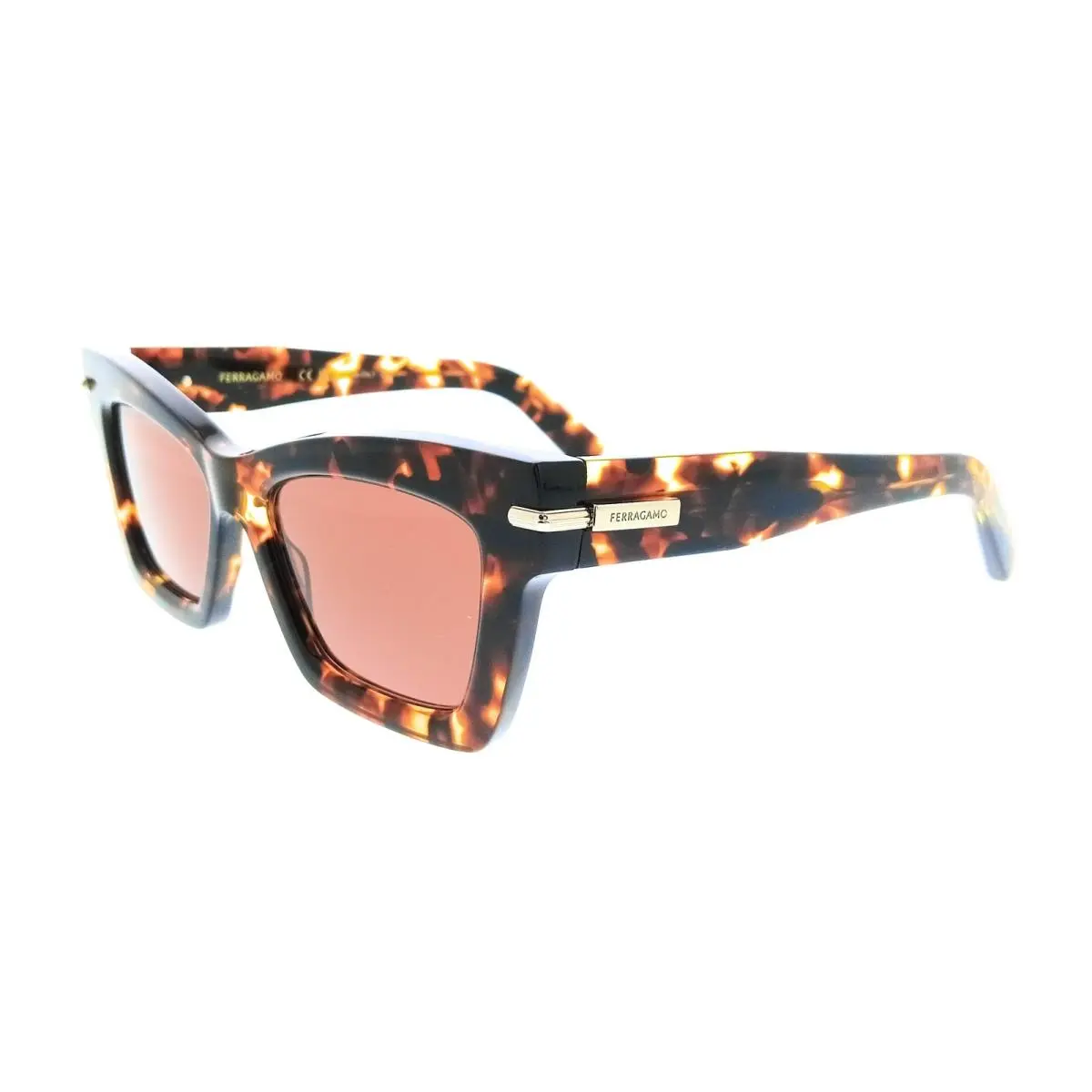 Salvatore Ferragamo SF2031S 242 Cat Eye Dark Tortoise Women`s Sunglasses