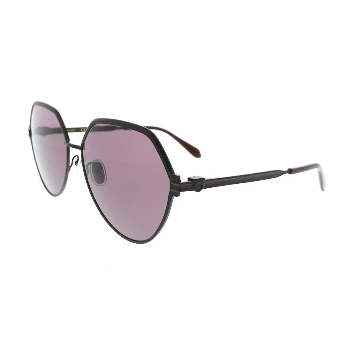 Salvatore Ferragamo SF325S 602 Oversized Matte Burgundy Women`s Sunglasses