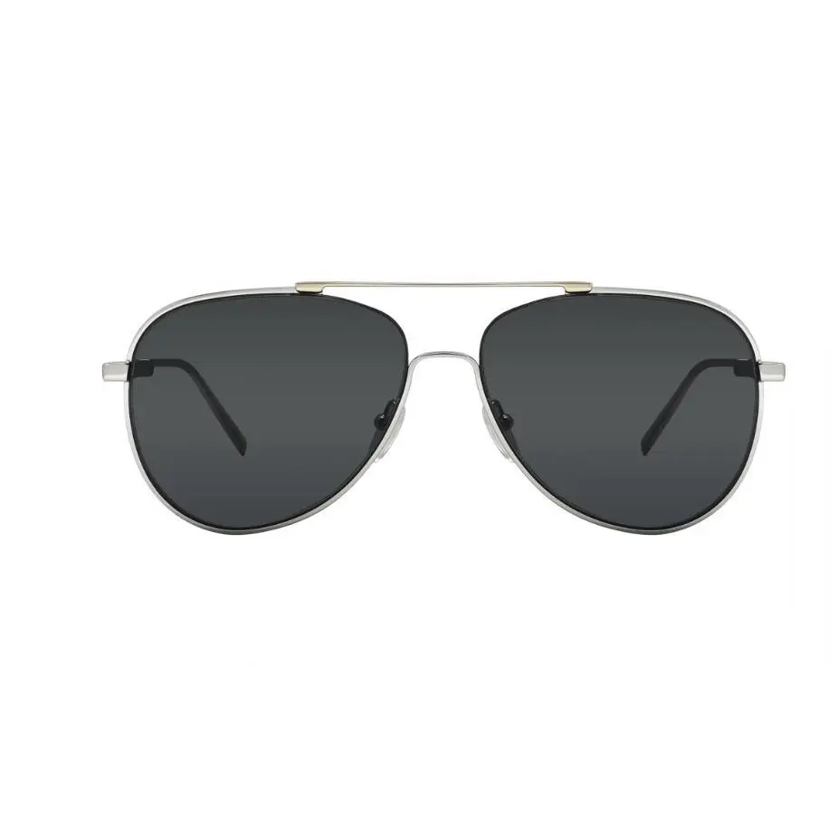 Salvatore Ferragamo Unisex Aviator Sunglasses SF174S 035 Silver Gray