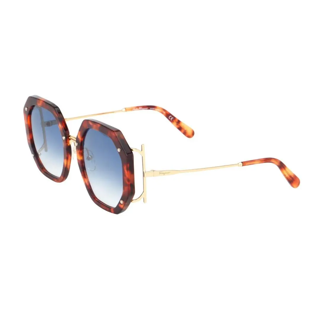 Trendy Classic Salvatore Ferragamo Women`s Sunglasses SF940S 214 Havana Brown