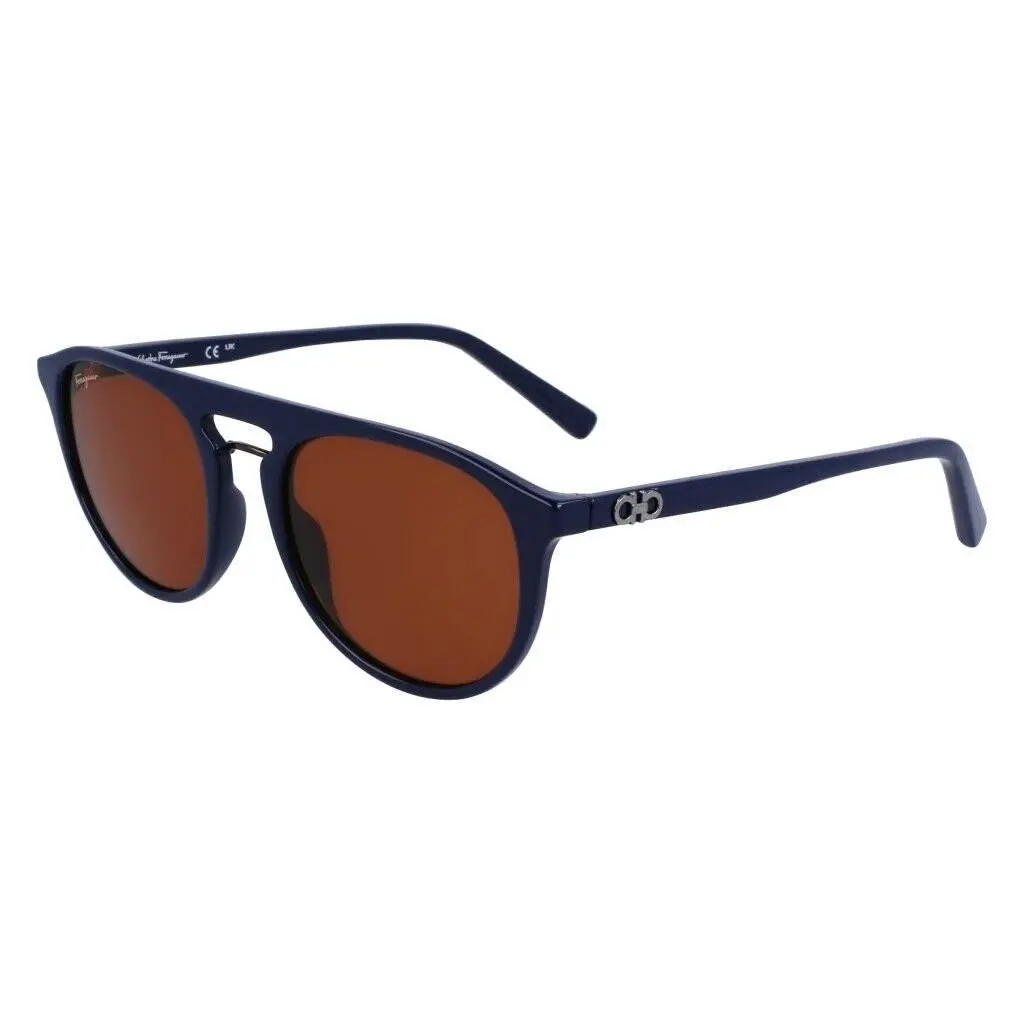 Ferragamo - Men`s Aviator 54mm Sunglasses Blue SF1090S