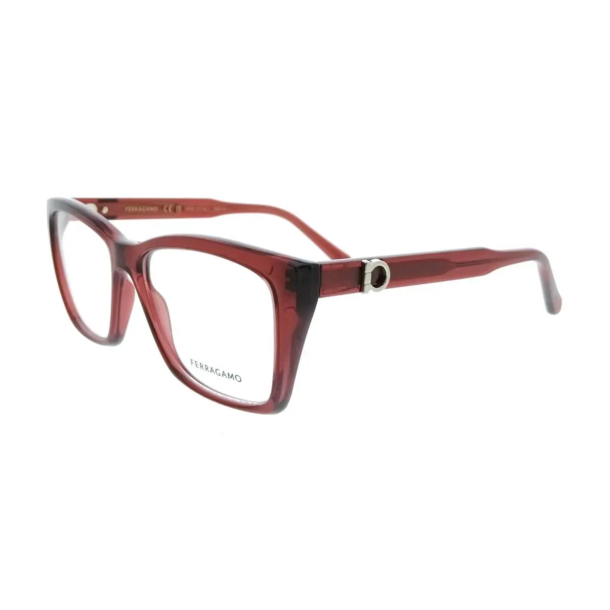Salvatore Ferragamo SF3030E 616 Cat Eye Transparent Red Women`s Eyeglasses