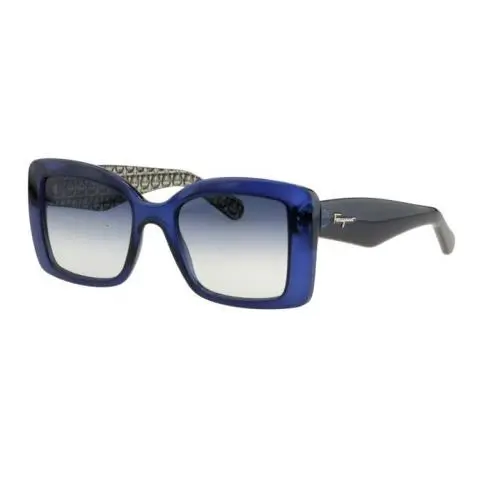 Fashion Forward Modern Salvatore Ferragamo Women`s Sunglasses SF965S 424 Blue