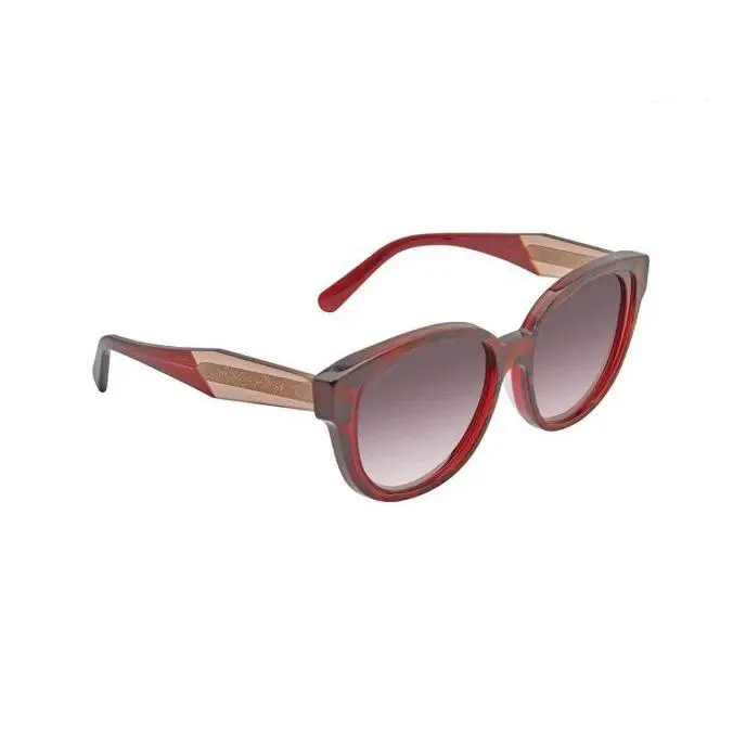 Salvatore Ferragamo Red Black Women`s Square Sunglasses SF895SA 289