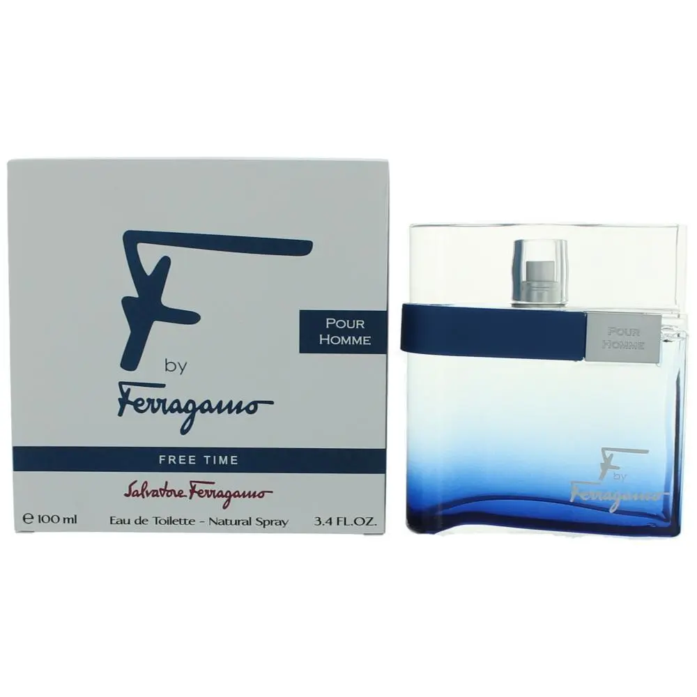 F Free Time by Salvatore Ferragamo 3.4 oz Edt Spray For Men