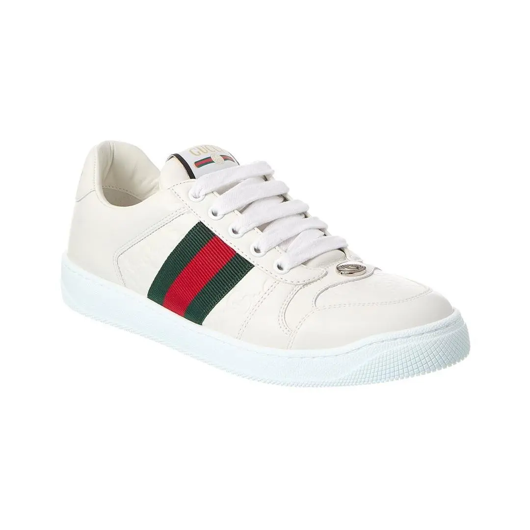 Screener Leather Sneaker Women`s 35 by Gucci